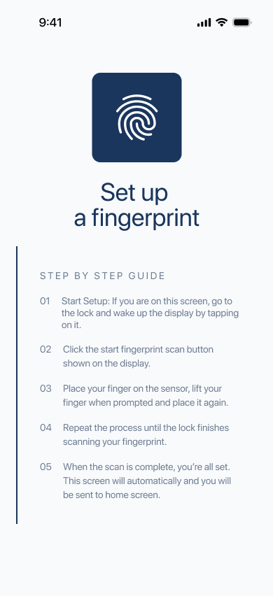 Biometrics Setup
