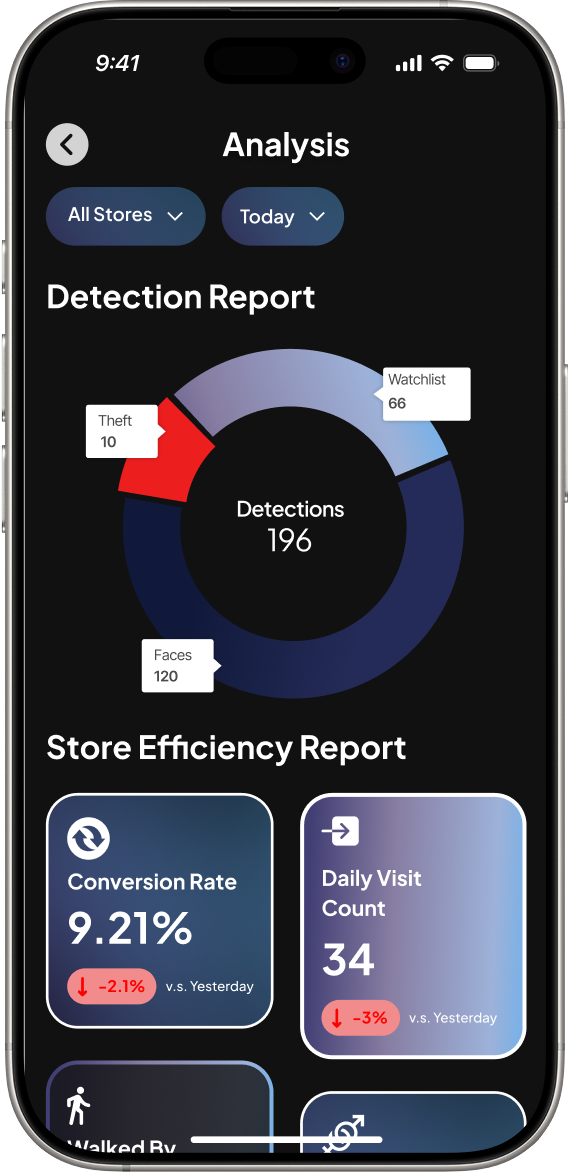 Surveillance Analytics Screen