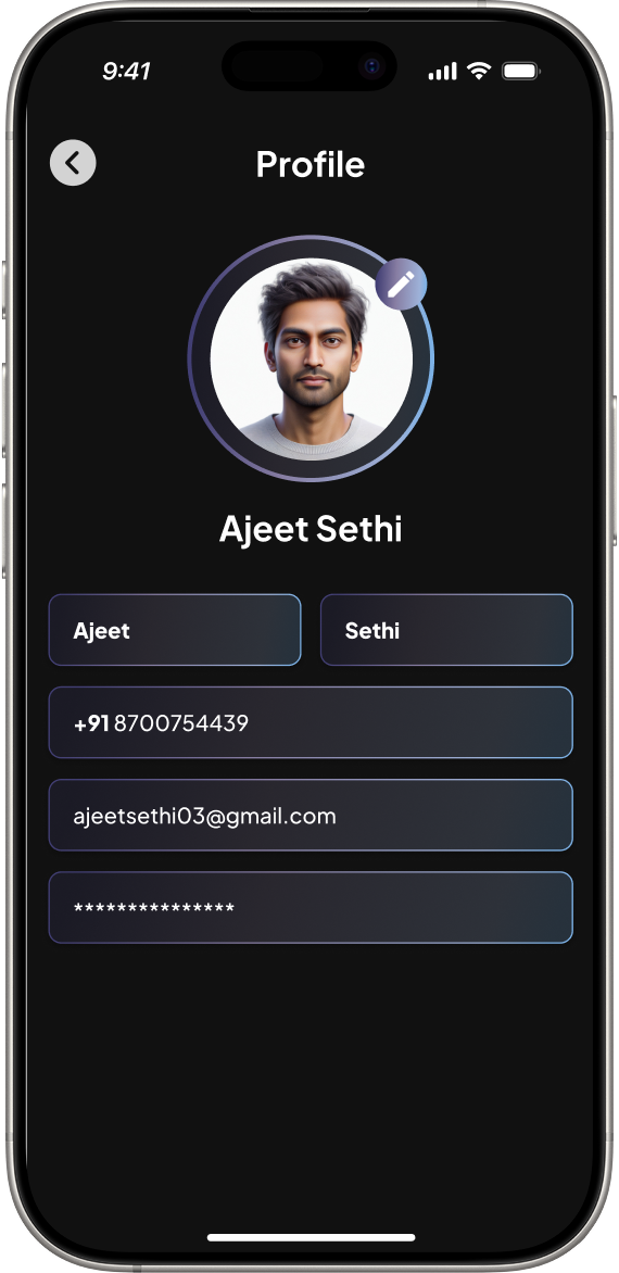 Account Profile & Settings Screen