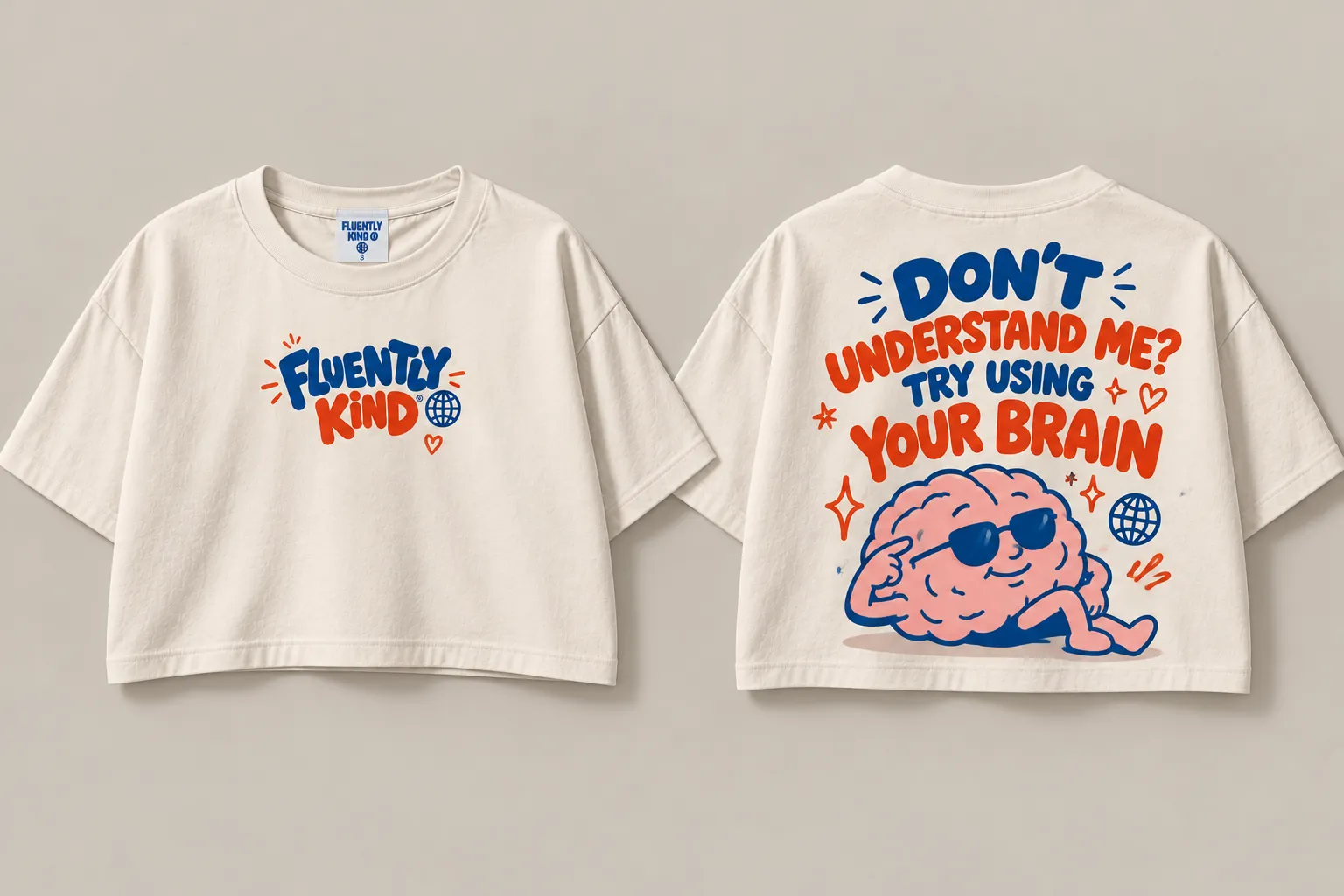 Brainy tee mockup