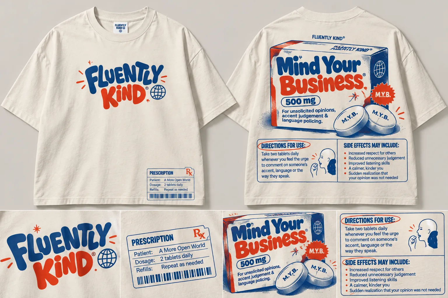 Retro pharmacy t-shirt mockup