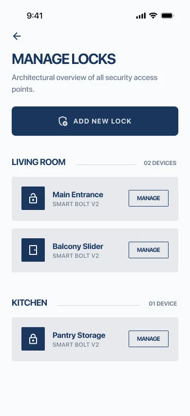 Manage locks