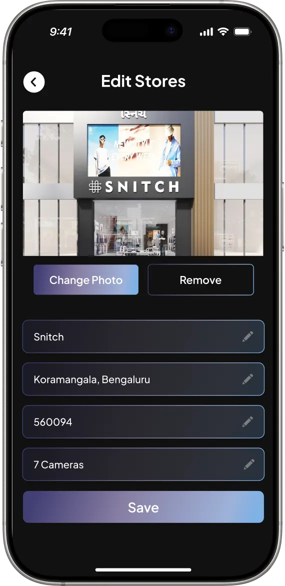 Edit store